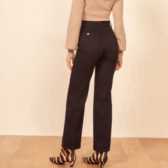 Reformation Marine Jeans in Black Size 26 - Picture 5 of 16